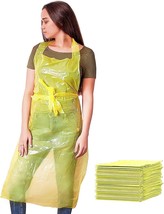 1000 Disposable Yellow Polyethylene Aprons 28 x 46 inches 1Mil - £158.95 GBP
