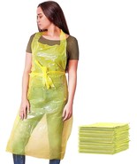 1000 Disposable Yellow Polyethylene Aprons 28 x 46 inches 1Mil - £159.42 GBP