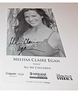 Melissa Claire Egan Autograph Reprint Photo 9x6 All Children 2007 Young ... - £6.37 GBP