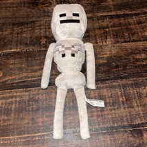 Minecraft Jinx Mojang Spin Master Plush Skeleton Medium 14 Inch Stuffed Toy EUC - £14.38 GBP