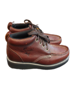 Fin &amp; Feather Leather Boots 7 2E Or Women&#39;s 9 2E Closed Toe Ankle Safety - $374.69 MXN