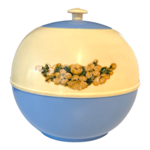 Mid Century Modern Burrita Plastic Canister Cookie Jar Burroughs Corp BLUE - $639.35 MXN
