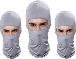 Pack of 3 Ski Mask Bandana Face Hat for Outdoor Airsoft Motorcycle Hood Helmet B - £16.02 GBP