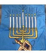 Hanukkah Menorah Hanging Banner Flag Jewish Holiday Flag 40x28” - €8,53 EUR