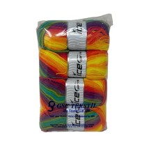 Lot of 4 Skeins Ice Yarn Magic Light Hand Knitting Yarn Rainbow - £27.96 GBP