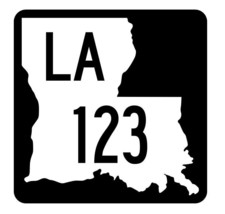 Louisiana State Highway 123 Sticker Decal R5839 Highway Route Sign - £1.13 GBP+