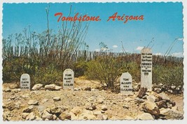 Boothill Graveyard Tombstone Arizona Vintage Postcard Unposted - £3.90 GBP