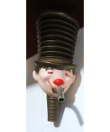 Vintage whiskey topper / spout - face / hat design - £30.36 GBP