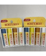 (2) Burt&#39;s Bees Rescue Lip Balm Honey, Lemon, Cooling Eucalyptus, Unscen... - $20.76 CAD