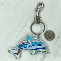 Panama City Beach Florida PCB Vacation Dolphin Souvenir Keychain Keyring - £5.42 GBP
