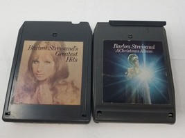 Barbra Streisand Greatest Hits A Christmas Album 1970s Set of 2 8 Track Tapes - £9.07 GBP
