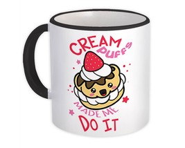 Cute Cream Puff : Gift Mug Funny Food Art Print For Kitchen Decor Home Poster Ki - £12.60 GBP