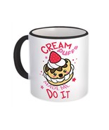 Cute Cream Puff : Gift Mug Funny Food Art Print For Kitchen Decor Home P... - $21.74 CAD