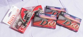 Lot of 5 Audio Cassettes Sealed TDK Maxell - £41.19 GBP