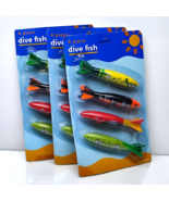 Swimming Pool Water Diving Toys Multicolor Torpedo Fish  Ages 4+ 4PC x L... - $348.47 MXN