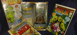 INCREDIBLE HULK PEWTER FIGURE/ 1 SILVER AGE(67) &amp; 2 MODERN 30TH ANN. VF ... - $39.99