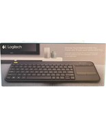 Sealed Logitech K400 Plus Wireless Touch Keyboard Touchpad for PC connec... - £24.10 GBP