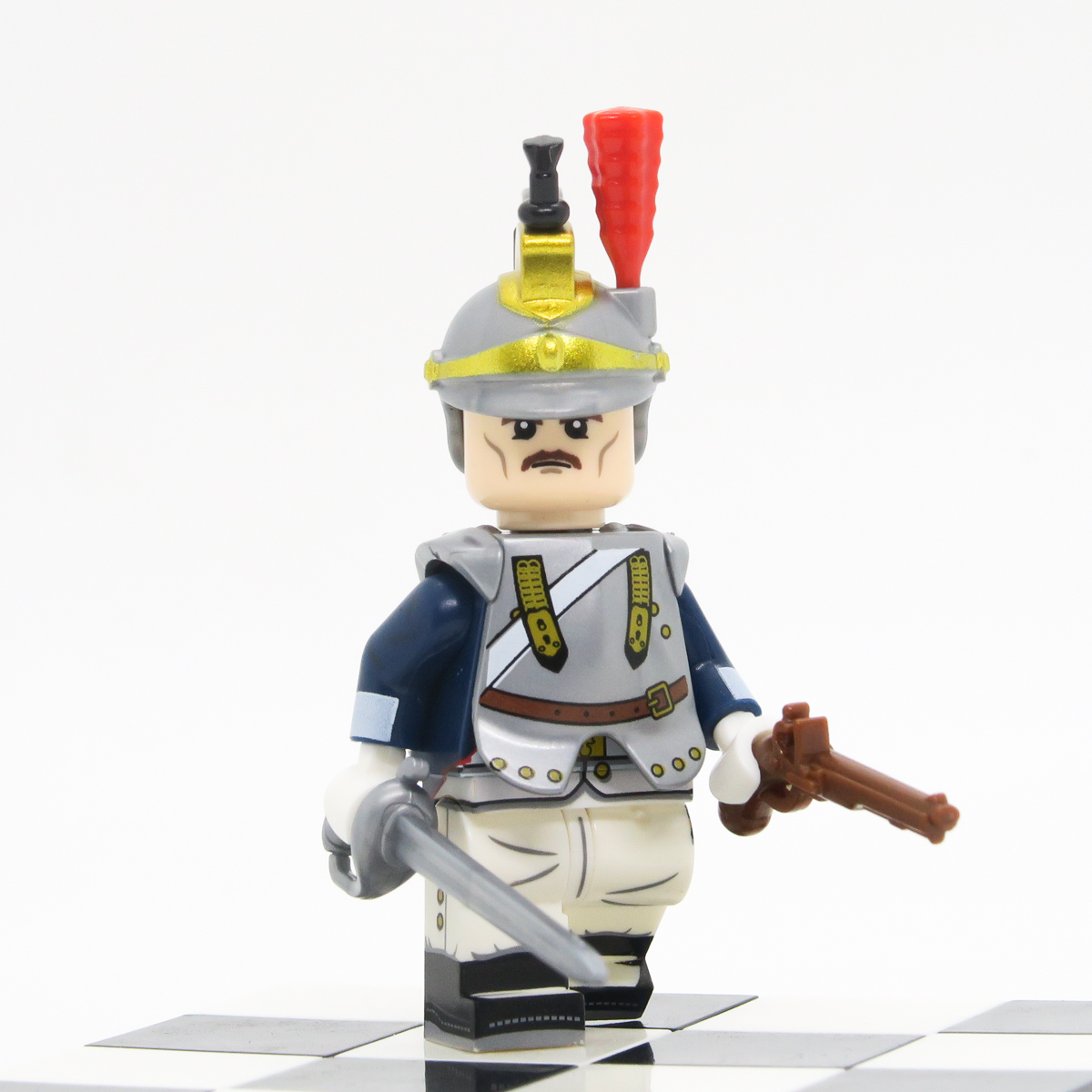 Custom Napoleon Minifigures French 1st Cuirassier Regiment Battle  Water... - $2.49