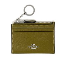 Coach Mini Skinny Id Case Wallet Citron Green Leather 88250 New With Tags - $87.12