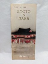 Vintage 1965 Japan How To See Tokyo And Nara Brochure - £51.15 GBP