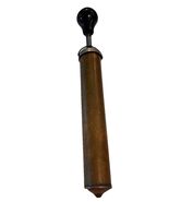 Vintage Small Brass Air Hand Pump With Wooden Handle - $24.69