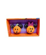 Disney Mickey Mouse And Minnie Mouse Halloween Pumpkin Salt And Pepper S... - £19.34 GBP