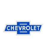 Chevy Vintage Blue Bowtie Emblem Metal Sign - £70.78 GBP