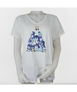 Life is Good Christmas Shirt Crusher T Womens L Penguin Tree White Short... - $299.89 MXN
