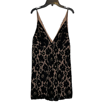 Free People Womens Black Lace Floral Sleeveless Camisole Lined Size 0 To... - £18.12 GBP