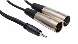 Hosa - CYX-402M - 3.5 mm TRS to Dual XLR3M Stereo Breakout Cable - 6.5 ft. - $21.95