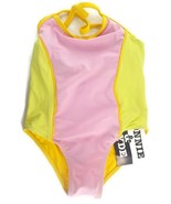 Bonnie &amp; Clyde Girls Swimsuit SZ 4 One-Piece Pastels Pink Green Yellow N... - £2.76 GBP