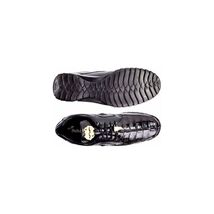 Mens Belvedere Vasco Hornback Crocodile Sneaker Shoes Lace Black 336122 image 2