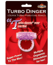 Humm Dinger Turbo Vibrating Cockring - Purple - £22.02 GBP