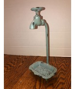 Vintage Cast Iron Faucet Soap Dish-Farmhouse/Rustic 12&quot; Tall - $27.16 CAD