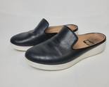 Fitflop Women&#39;s Superskate  Black Leather Slip On Mule slides Shoes Sz. ... - £21.74 GBP