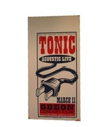 Tonic Poster Silkscreen Acoustic Live Odeon - $71.99