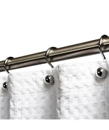 Luxury S Shower Curtain Hooks (12-Pack) Hotel Quality Silver Chrome Fini... - $37.99