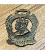 Vintage Brass George V Queen Mary Horse Medallion KG JD - €16,88 EUR
