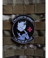 Anime Medical Military Emblem - 'Louder You scream Faster We Come' morale patch - $9.99