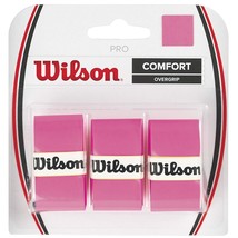 Wilson - WRZ4014PK - Tennis Racquet Pro Over Grip - Pink - Pack of 3 - £21.58 GBP