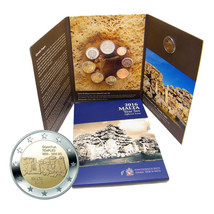Malta Coins Set 2016 Euro 9 Coins with 2 Euro Ggantija Temple Year Set B... - $71.99