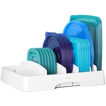 YouCopia StoraLid Food Container Lid Organizer, Large, Adjustable Plastic Lid St - £28.83 GBP