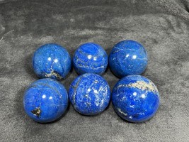 6pcs 75mm- 83mm good quality Lapis Lazuli Spheres balls hand crafts crystal 4KGs - £195.54 GBP