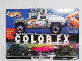 1993 Hot Wheels Color Flex Military Machines Hummer &amp; Big Bertha #11042 New - $4.95