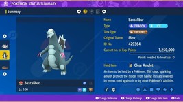 Shiny 6IV XXXL EV Trained Thermal Exchange Baxcalibur Pokémon Scarlet/Violet - $3.37