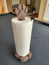 3 Piece Paw Print Paper Towel Holder Dog Mom Gift Housewarming Gift deco... - £29.23 GBP