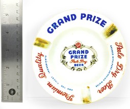 Grand Prize Pale Dry Beer 5 1/2&quot; Ceramic Ashtray (Circa 1950&#39;s) - $18.48