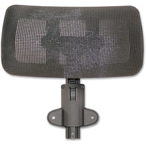 Lorell Adjustable Mesh Headrest for High Back Chair Black Nylon - $91.65