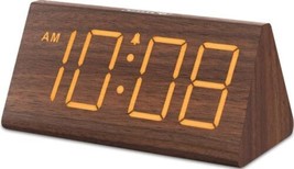 DreamSky Wooden Digital Alarm Clocks for Bedrooms - Electric Desk Clock with ... - £23.73 GBP