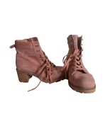 Vince Camuto Gaviana Sz 7.5 W/  38 Women&#39;s Suede Combat Ankle Boots Derm... - $25.20